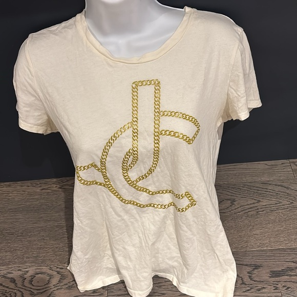 Juicy couture cream comfy logo blouse Sz L - Picture 1 of 13